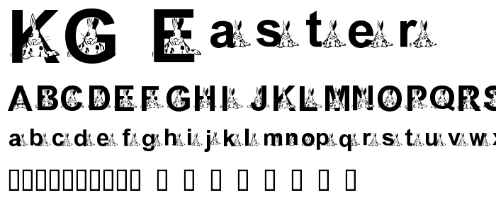 KG EASTER1 font
